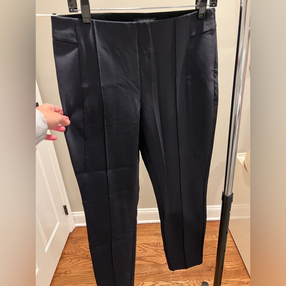 LAFAYETTE 148 NEW YORK gramercy navy blue pant size 8